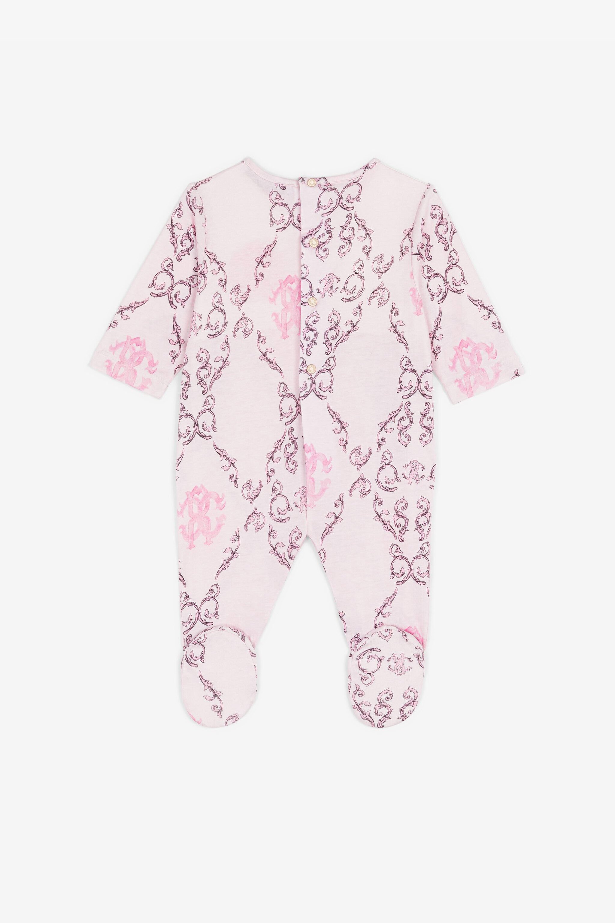 JU Strampler-Set mit Logo-Print Rosa RJT809-JFG80