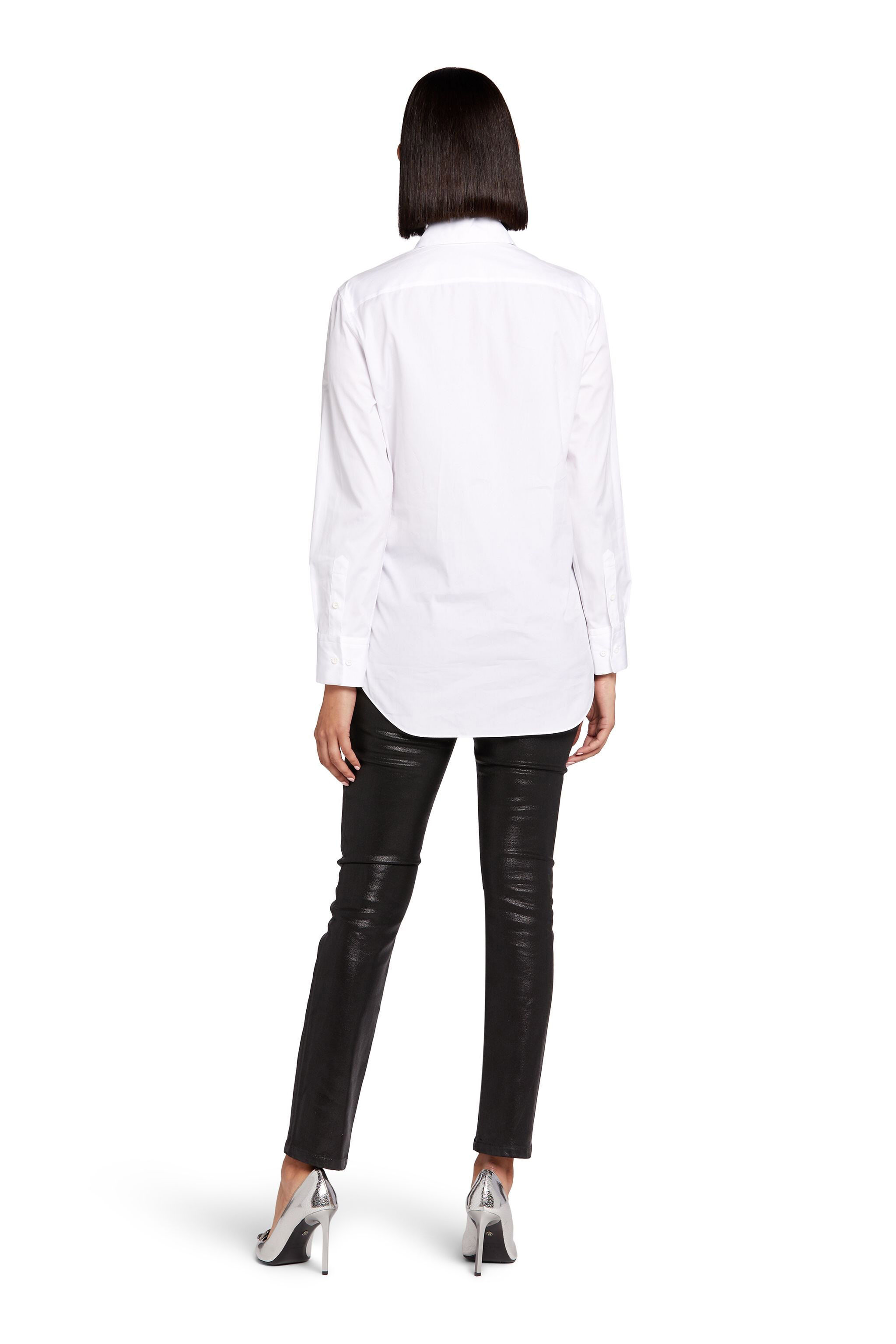 RC Crochet Lace-Trim Shirt OPTICAL WHITE JQT709-CH054