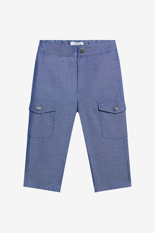 JU Blue Denim Cargo Jeans MEDIUM BLUE WJJ202-DL013