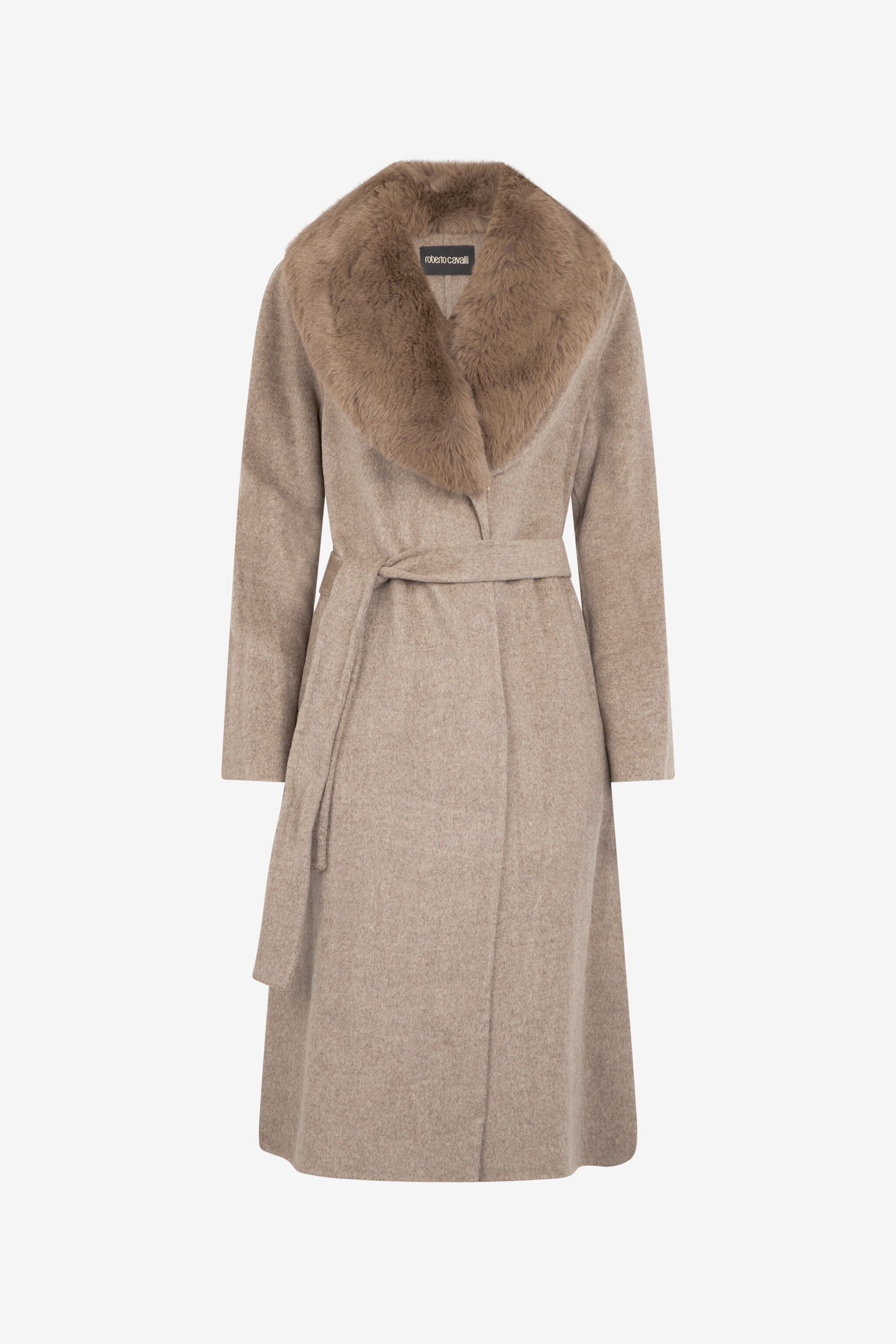 RC Cappotto Marrone in Lana e Cashmere TORTORA MELANGE OOT50B-WH016
