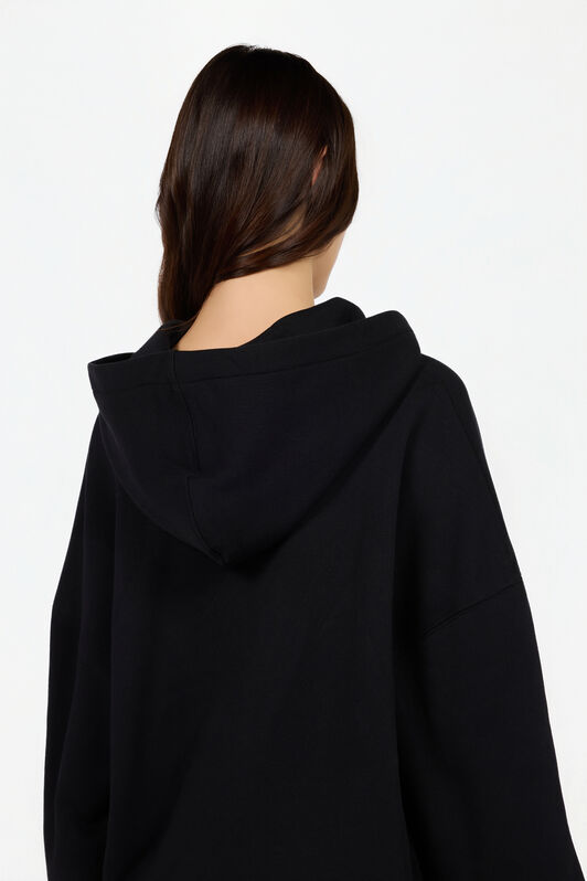 JC Schwarzer Hoodie mit Logo BLACK RKT894-RK400