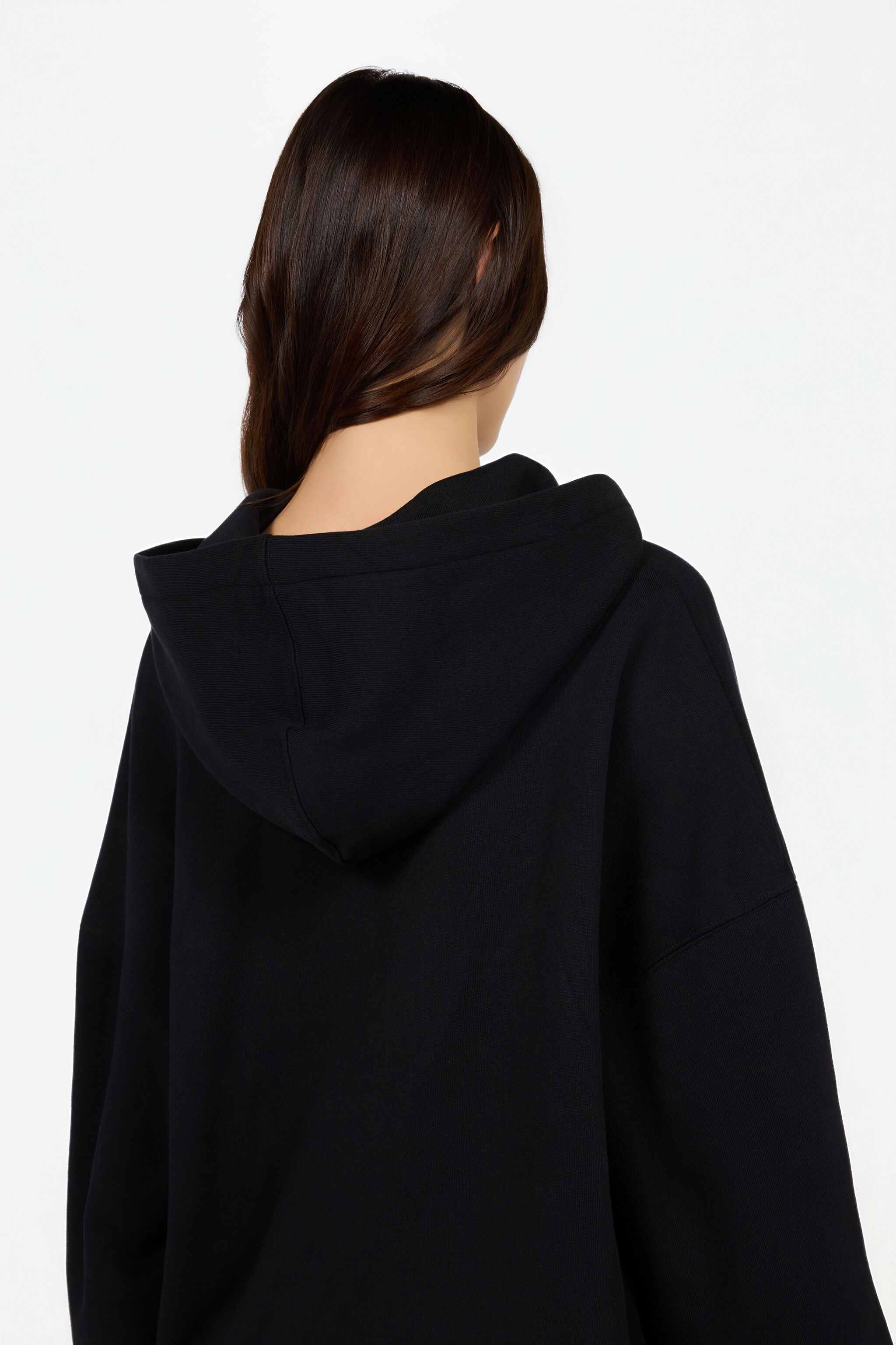 JC Schwarzer Hoodie mit Logo BLACK RKT894-RK400