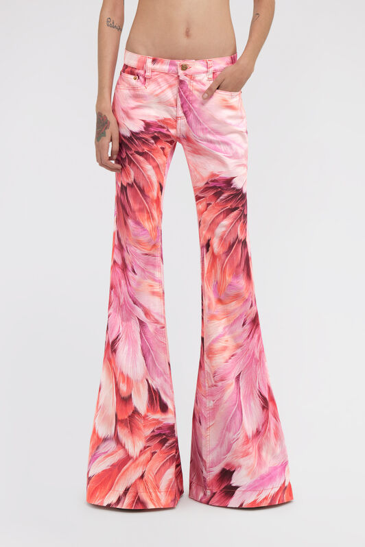 RC Plumage print denim Fuchsia SWJ205-DAL71