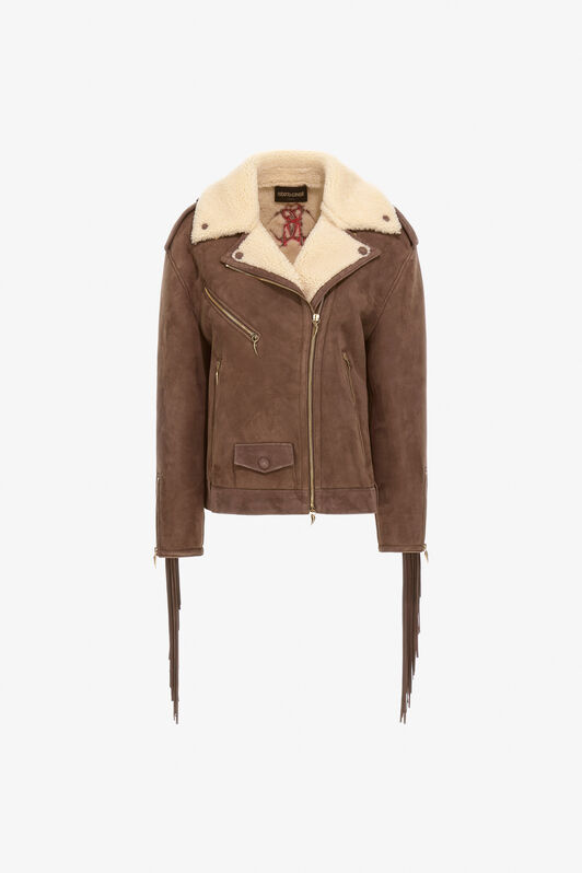 RC Biker Jacket with Fringe Brown TKP802-ZC001