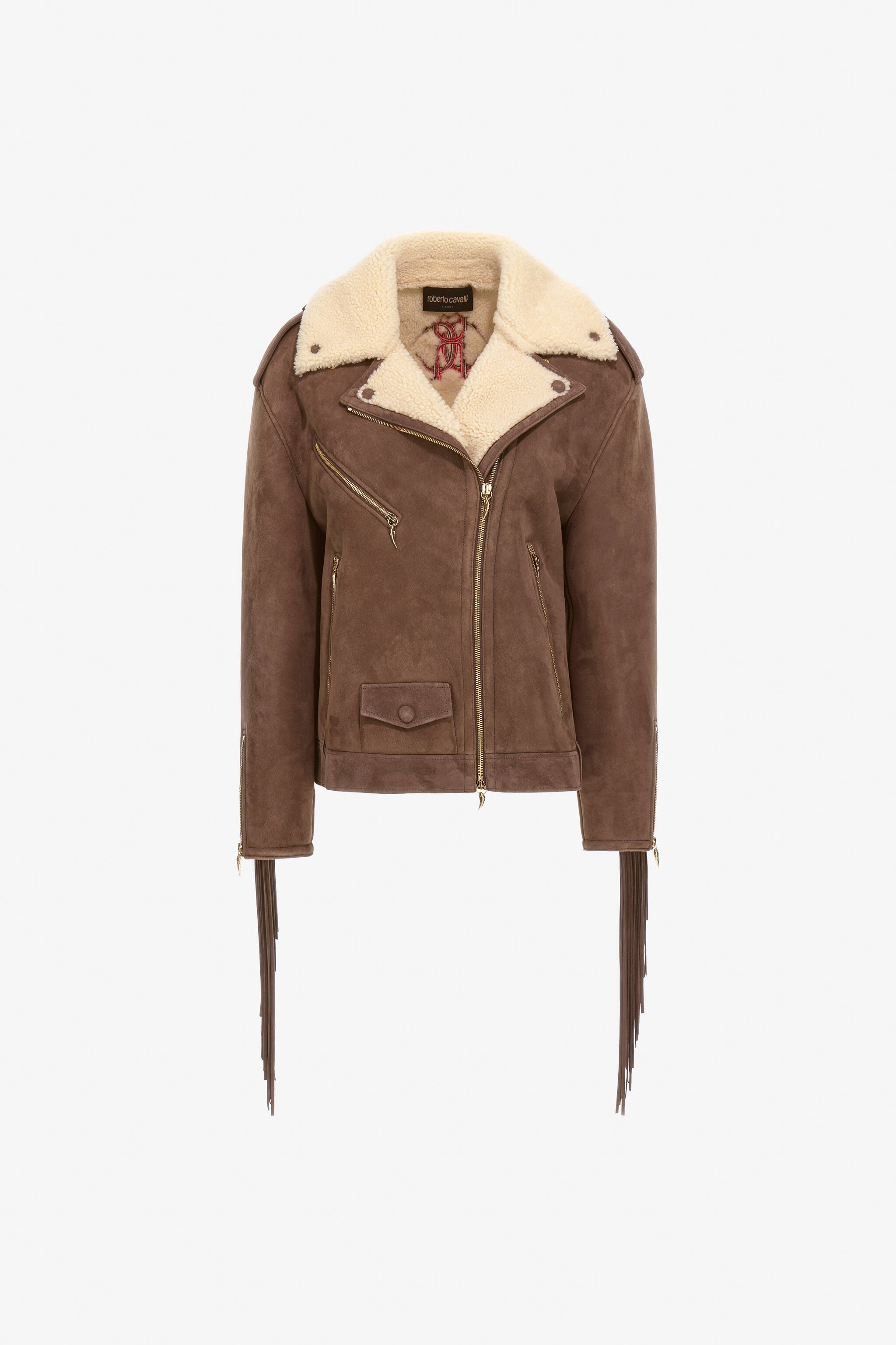 RC Biker Jacket with Fringe Brown TKP802-ZC001
