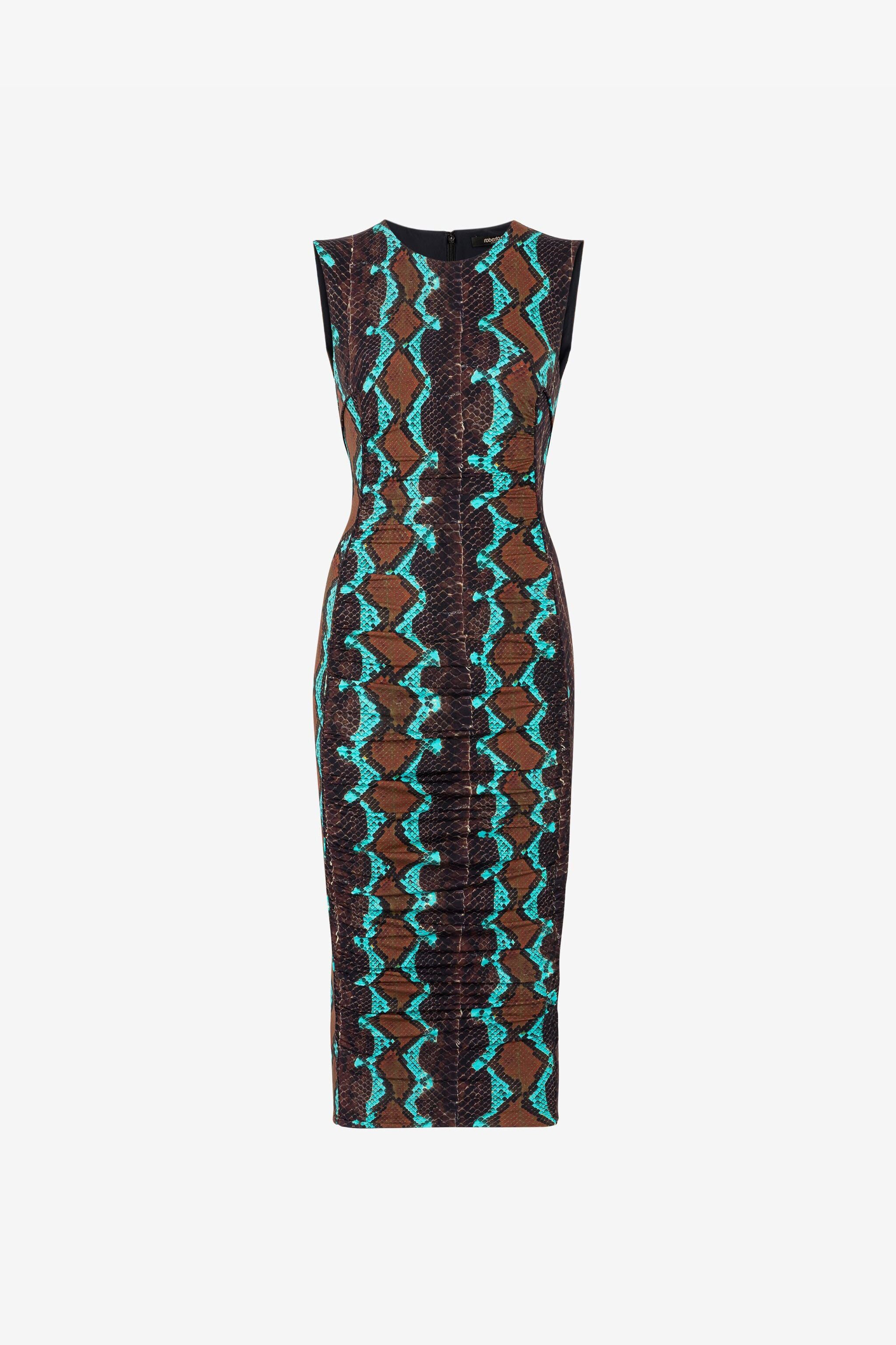 Snakeskin fitted dress on sale
