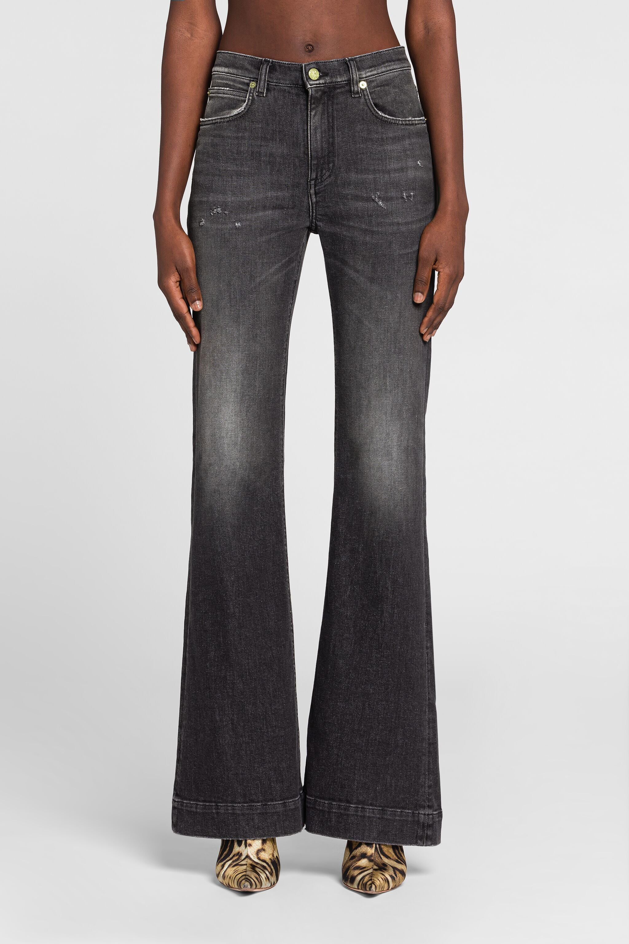 RC Faded Flared Jeans Black PKJ204-DN002