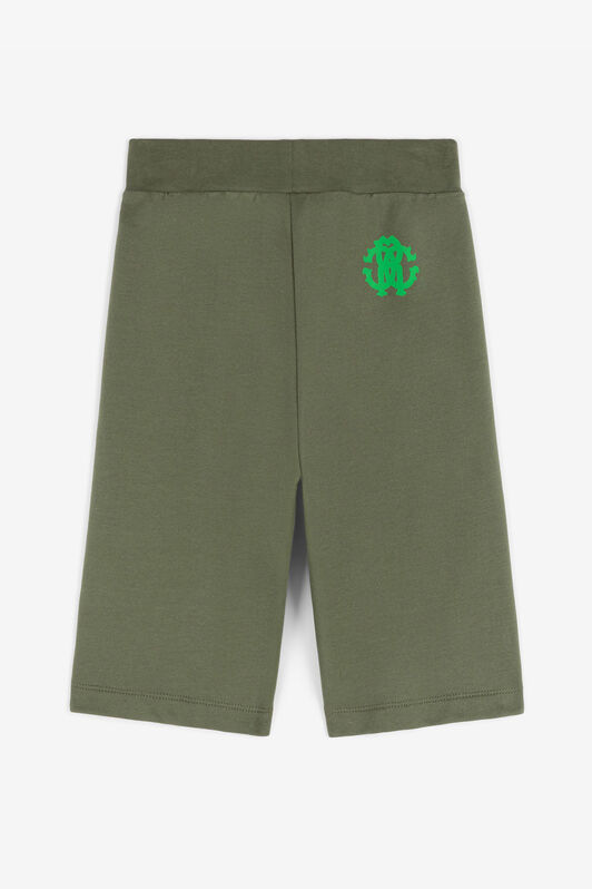 JU Hose mit Logo-Print Dunkelgrün RJT224-CF050