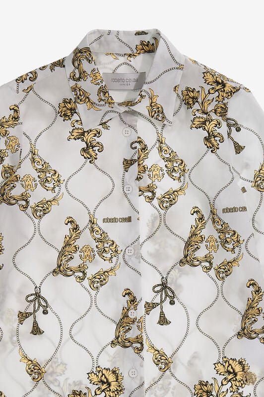 JU Printed shirt White SJT703-4FI74