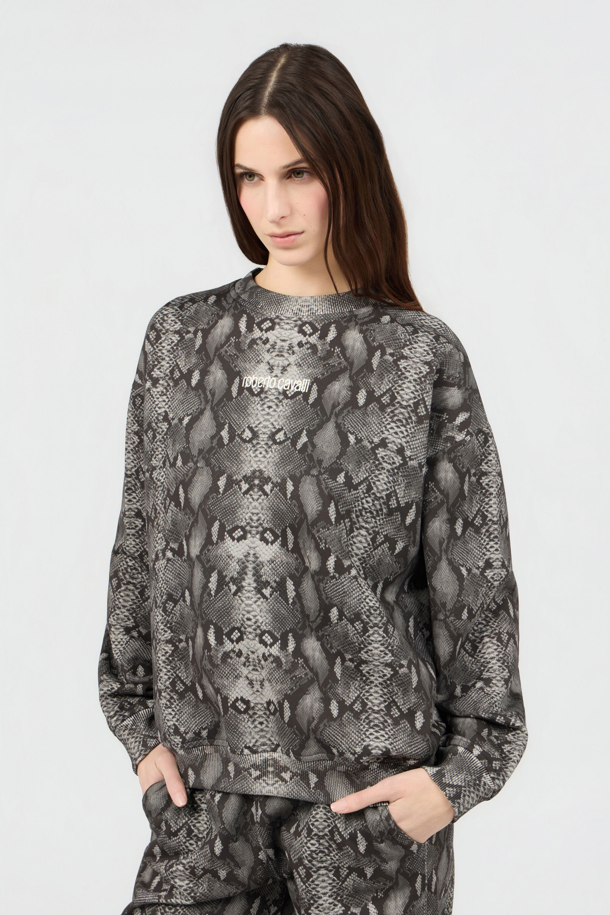 RC Sweatshirt Mit Python-Print PYTHON DARK GREY SOT66L-CF050
