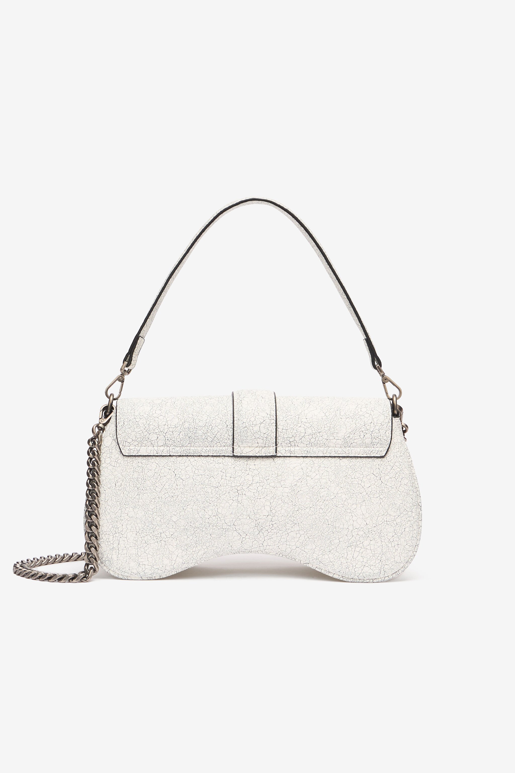JC Bolso Efecto Mármol Con Mirror Snake Blanco UFB029-UF398