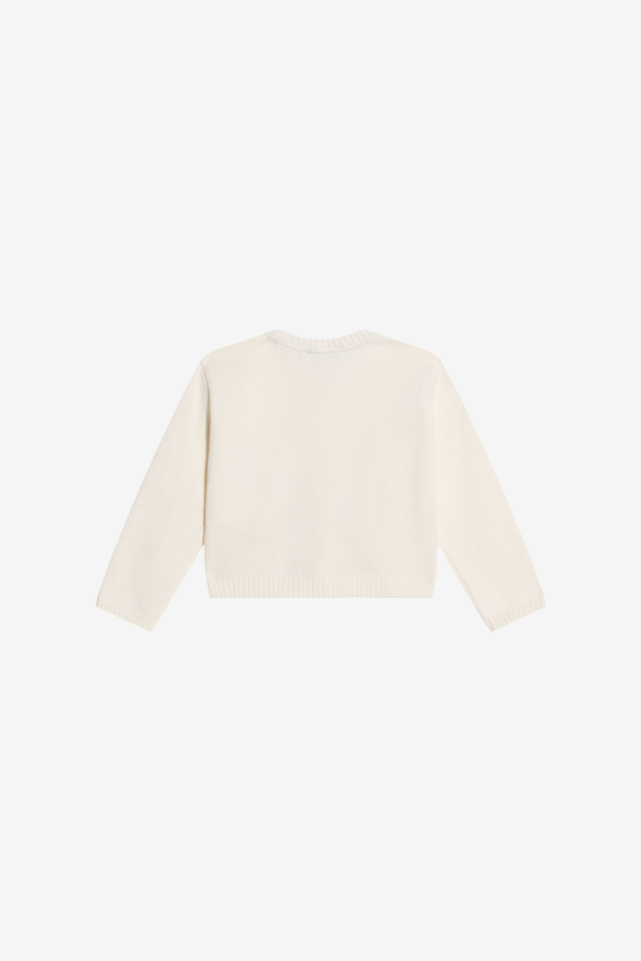 JU Ivory Cotton Cardigan MILKY WHITE WJM600-MG001