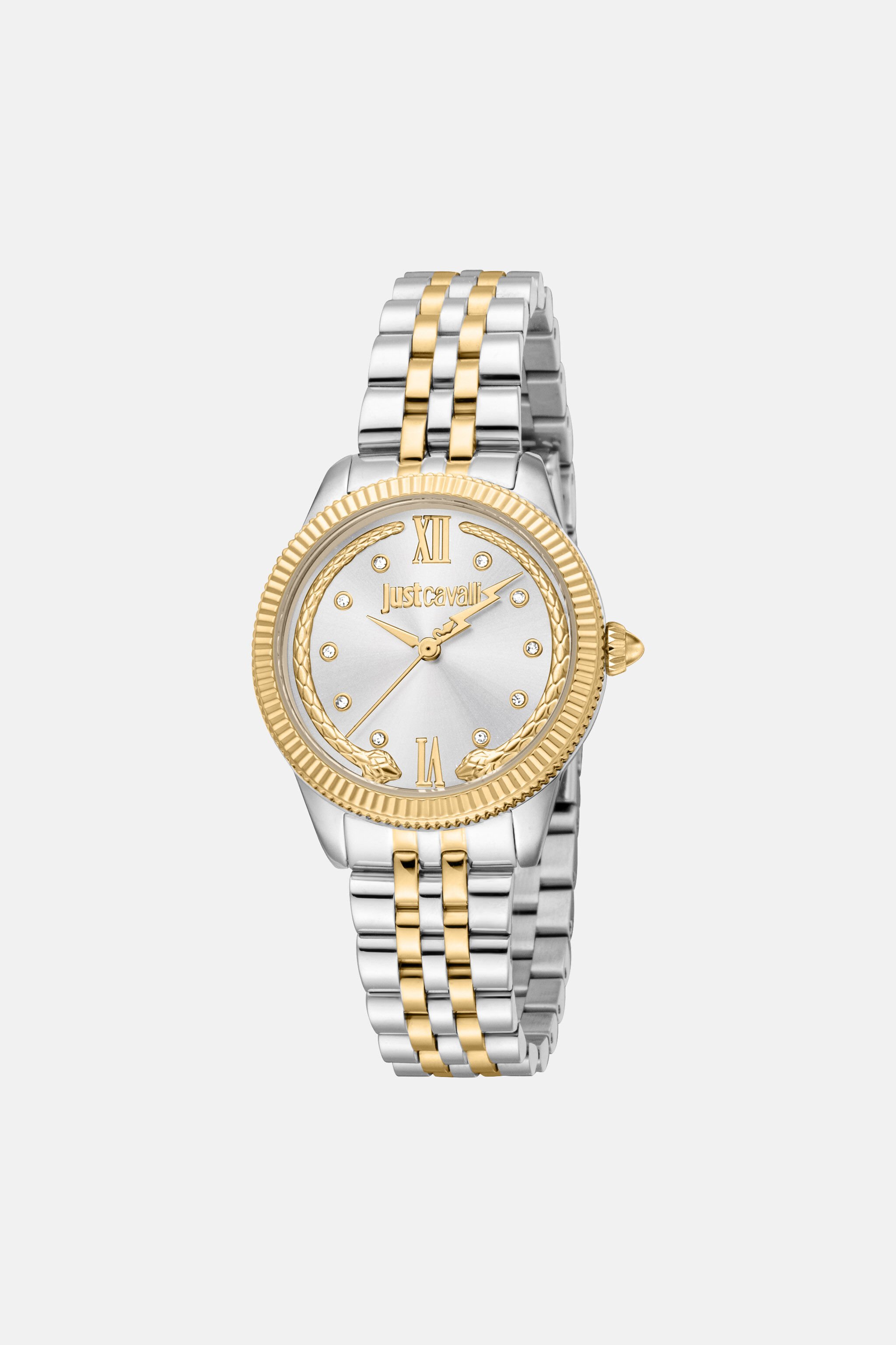 JC Just Cavalli Set: Watch + Bracelet Silver/Gold SALT3H-IT323