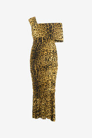 ${brand} Midi Dress With Jaguar Skin Print ${colorDescription} ${masterID}