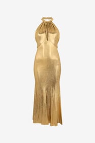 RC Robe Maxi Imprimé Serpentine BEIGE/GOLD WWT141-JFS31