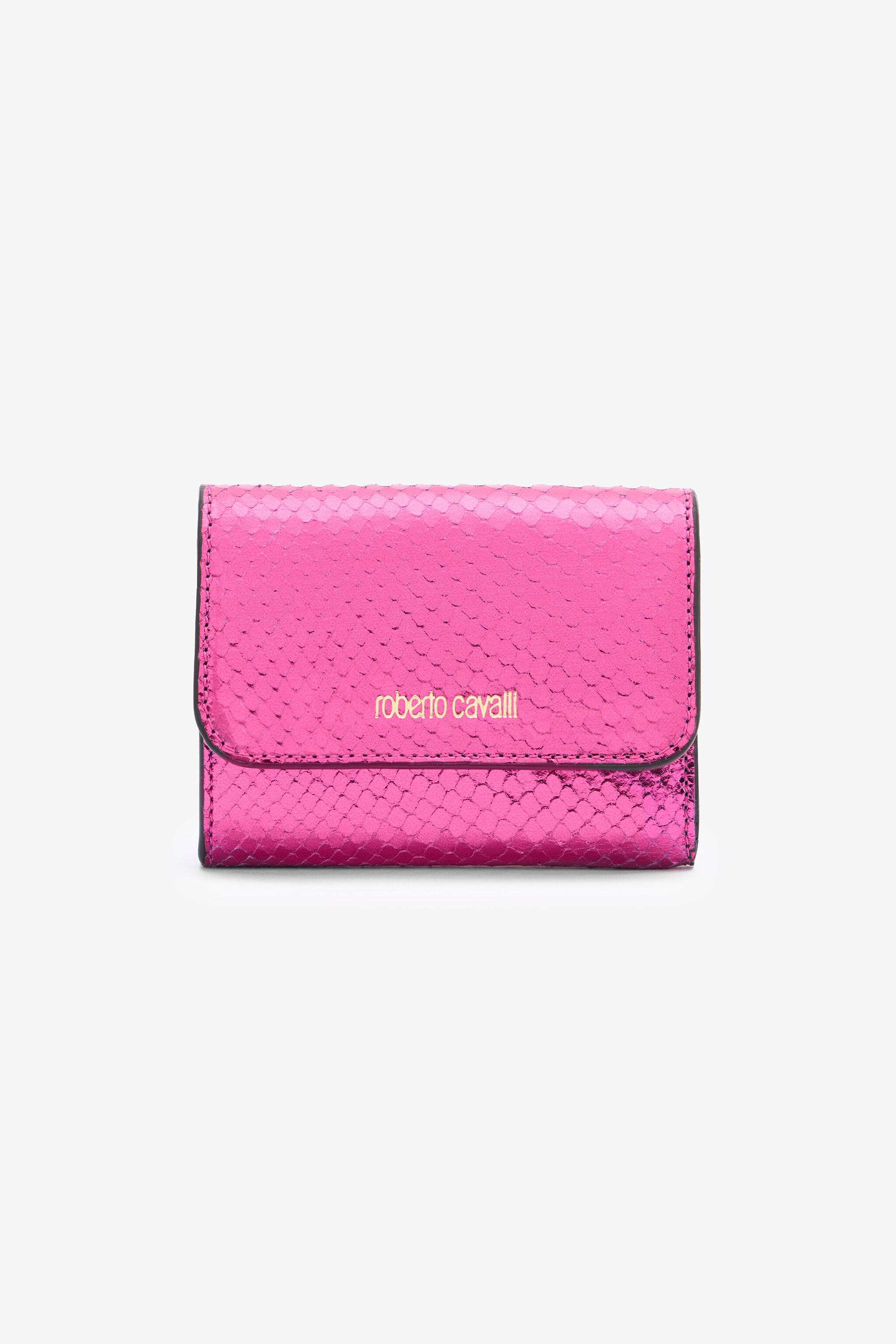RC Snake Scale-Effect Metallic Wallet Fuchsia TKA002-PZ579