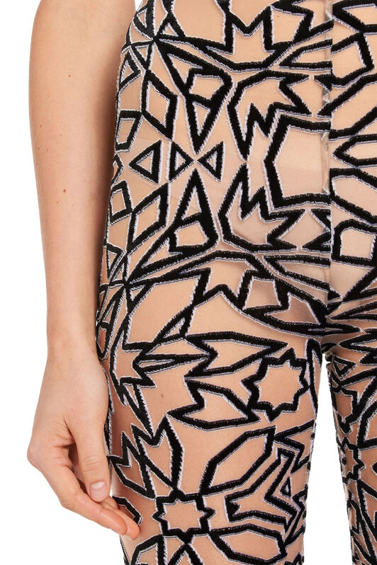 RC Graphic Tile velvet dévoré leggings White IWT208-FY039