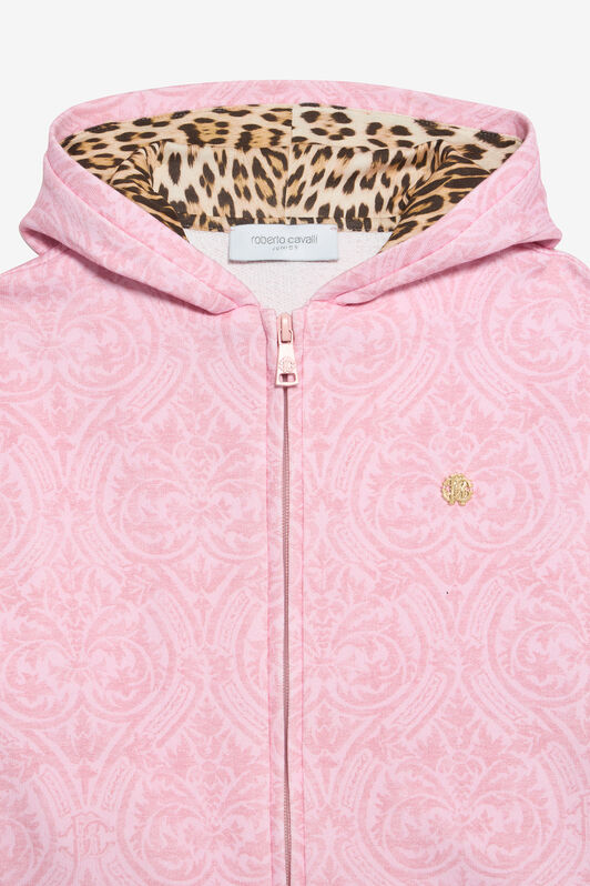 JU Felpa Rosa Baby Con Stampa Floreale BABY ROSE VJT69F-5OP28