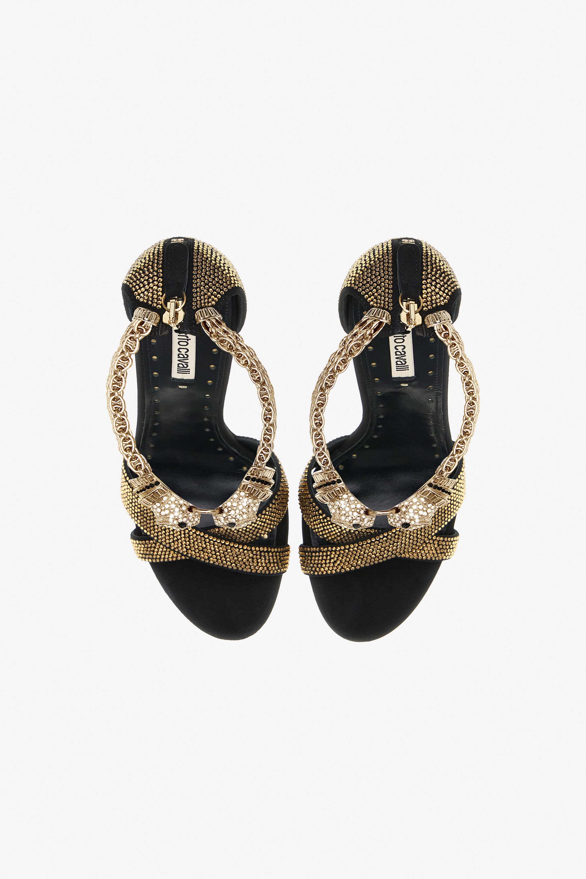 RC Panther-head high-heel sandals NERO/LIGHT COLORADO OQS032-PCS01