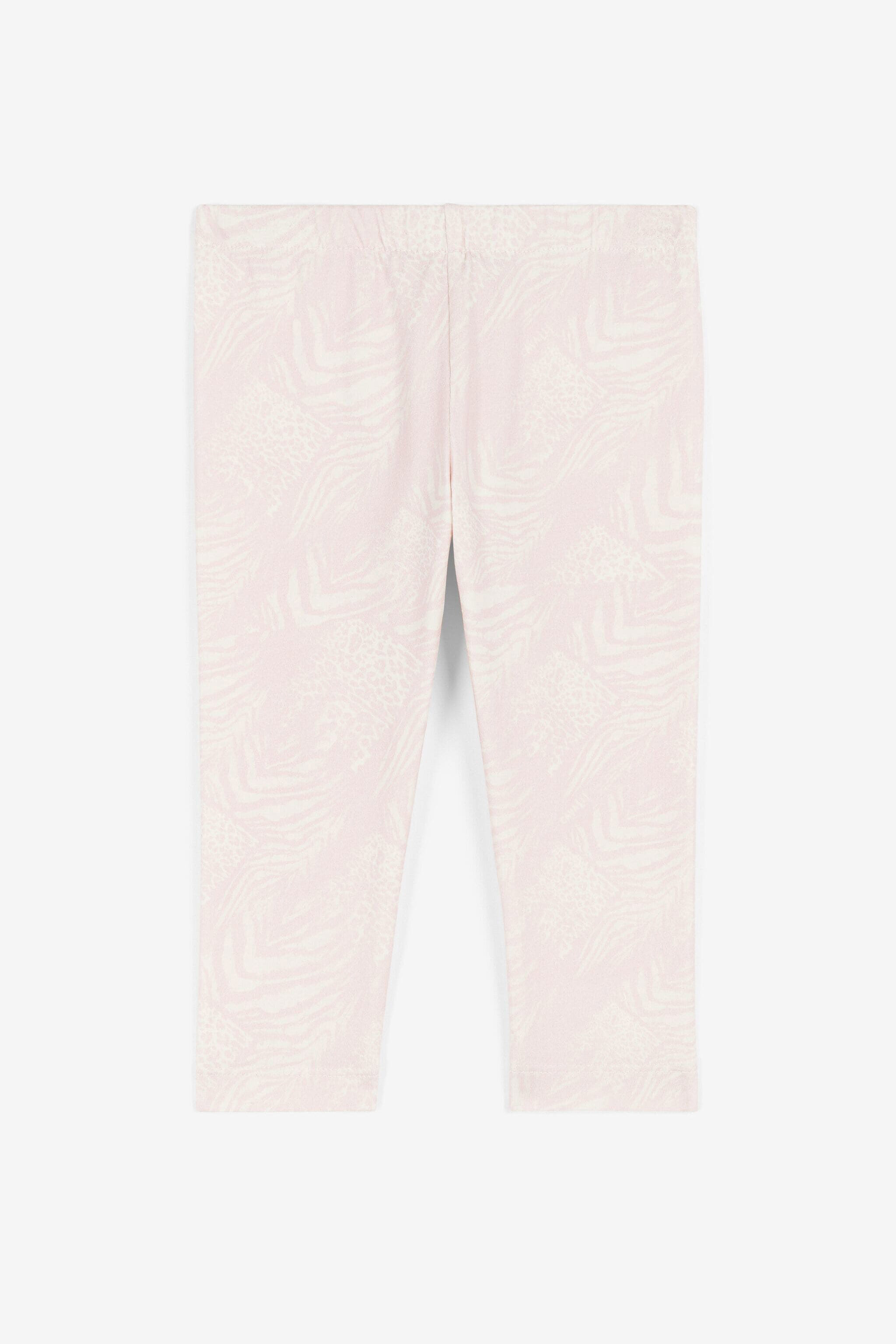 JU Animalier Patchwork-Print Leggings Pink OJT214-ISA2J
