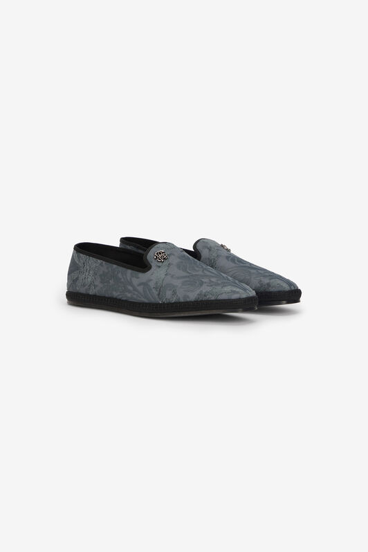 RC Roberto Cavalli Jacquard Slip-On Shoes MEDIUM GREY VRS018-VLV04