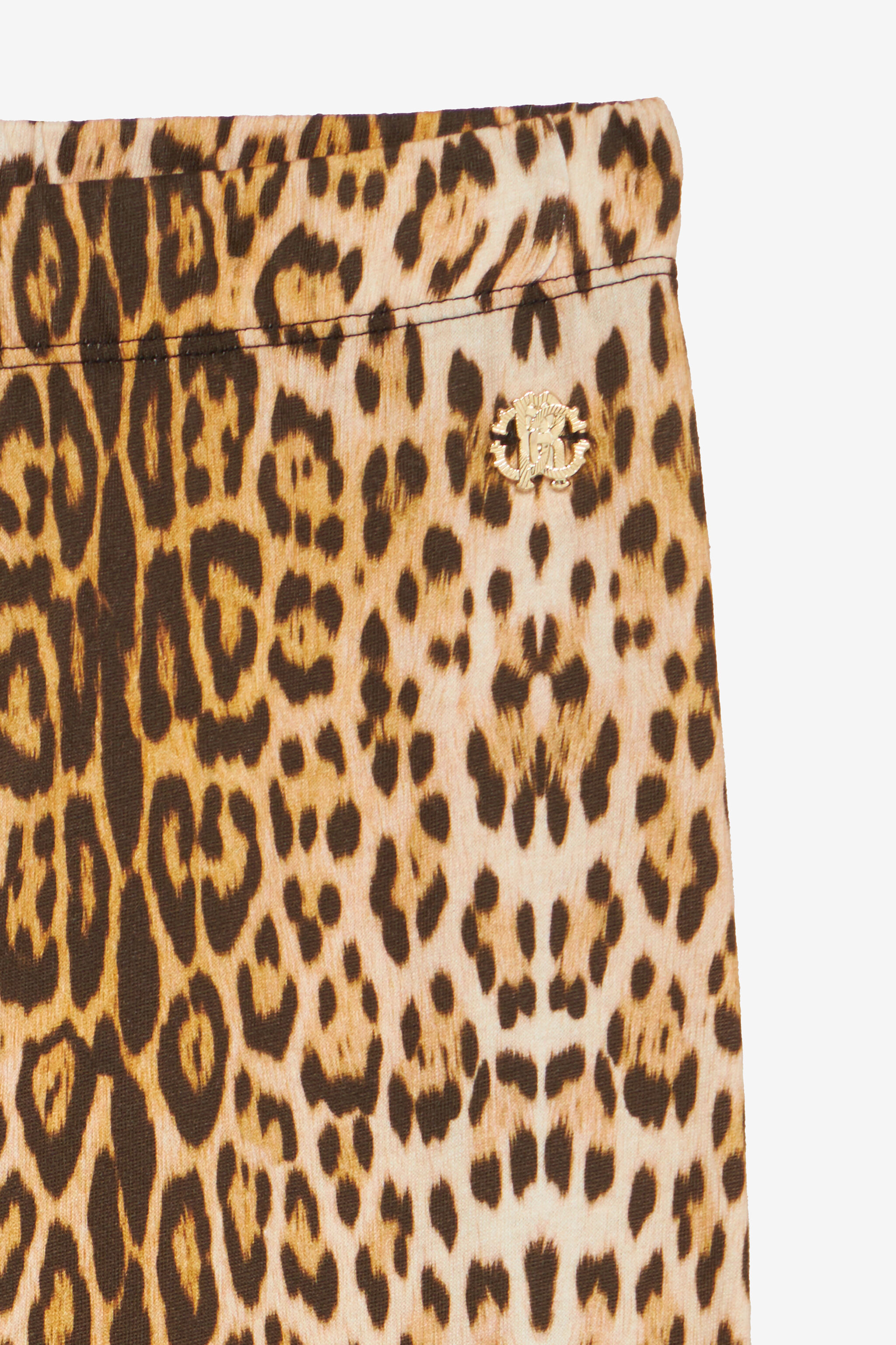 JU Sport Pants With Jaguar Skin Print Light Brown UJT23D-JFO52