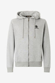 ${brand} Graues Sweatshirt Mit Kapuze Und Reißverschluss ${colorDescription} ${masterID}