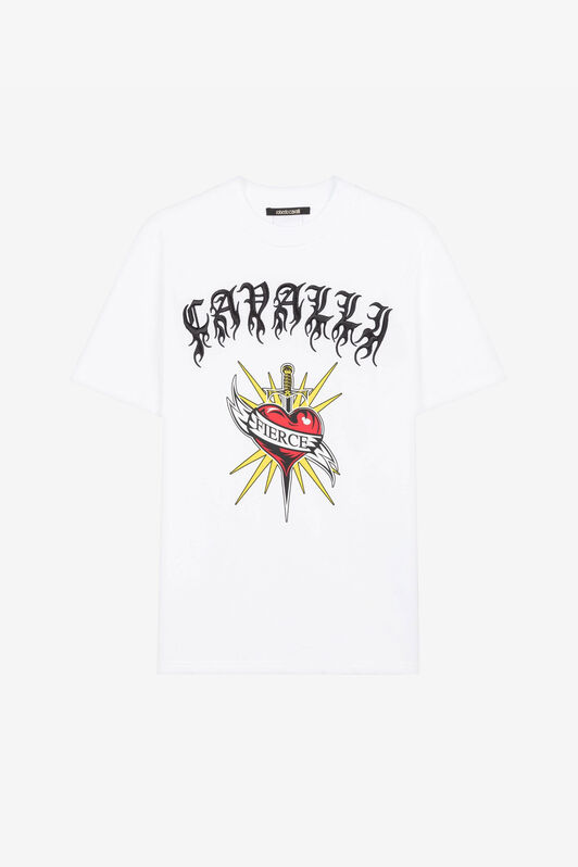 RC Fierce print short-sleeve T-shirt White QRT61M-JD060