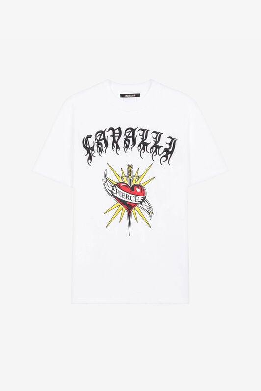 RC Fierce print short-sleeve T-shirt RC Fierce print short-sleeve T-shirt White QRT61M-JD060
