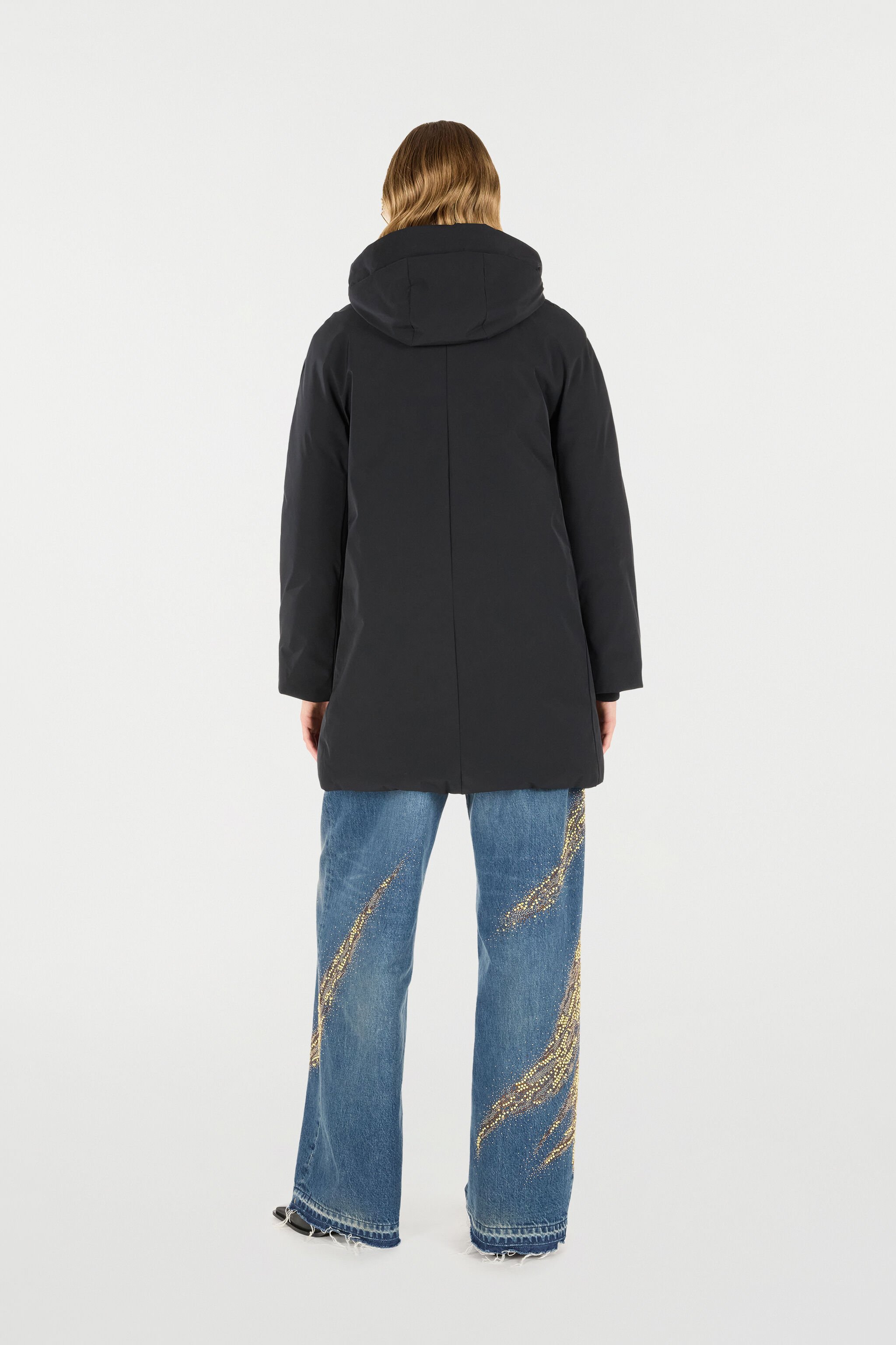 RC Long Padded Jacket Black OOT40K-SBO04