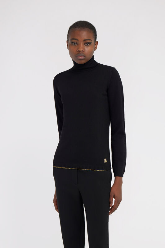 RC Turtleneck sweater Negro NOM00B-MQ030