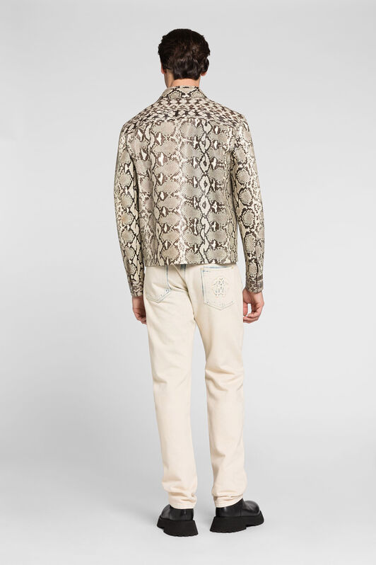 RC Mirror Snake Slim-Fit Jeans Ivory LNJ240-VT011