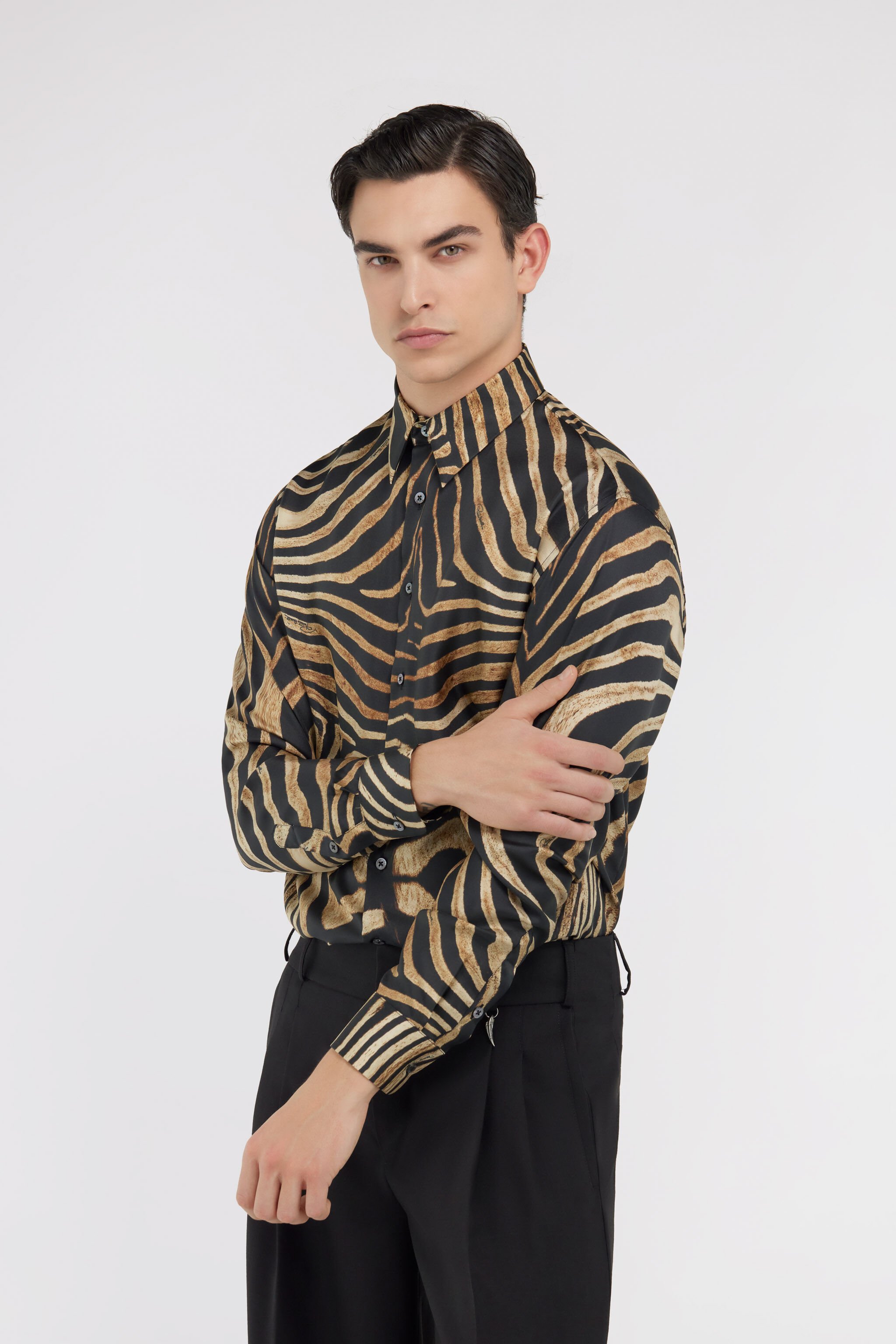 RC Camicia con stampa Marrone chiaro NOT70B-2NM81