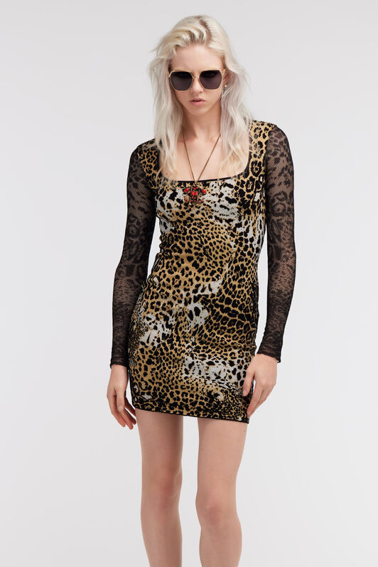 RC Jaguar Skin print dress Light Brown SKM105-MA007