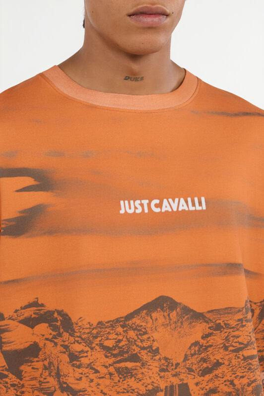 JC T-Shirt mit Long Way-Aufdruck APRICOT ORANGE VFT049-VF093