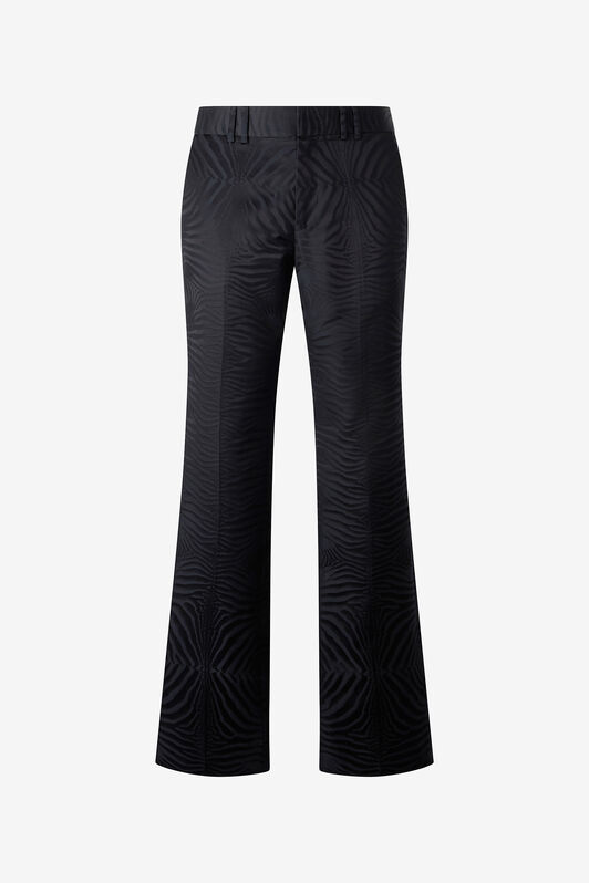 RC Flared Pants With Tiger Skin Pattern Black URT226-TJ033