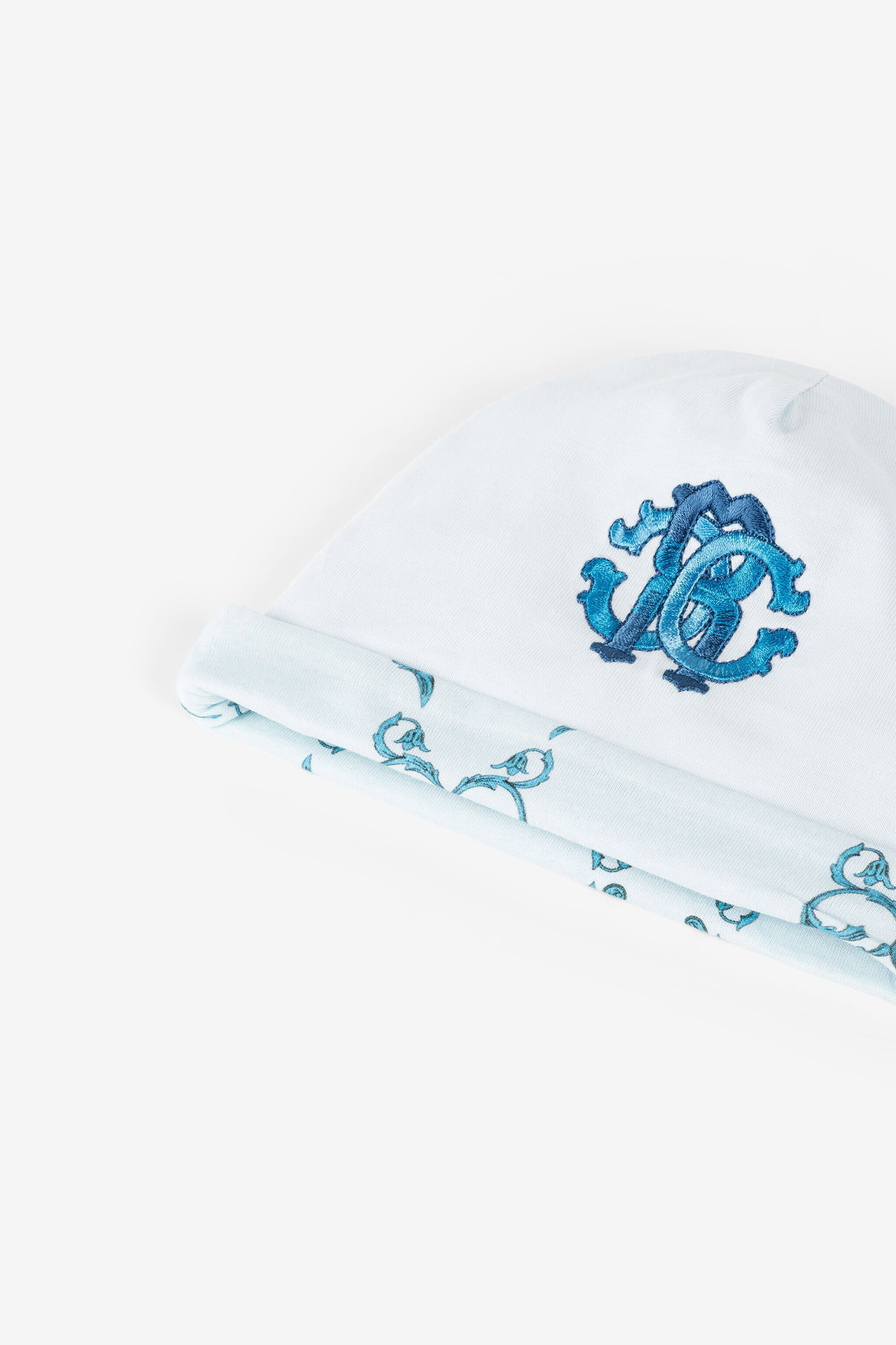 JU RC Monogram-Embroidery Babygrow Set Light blue RJT813-JD001