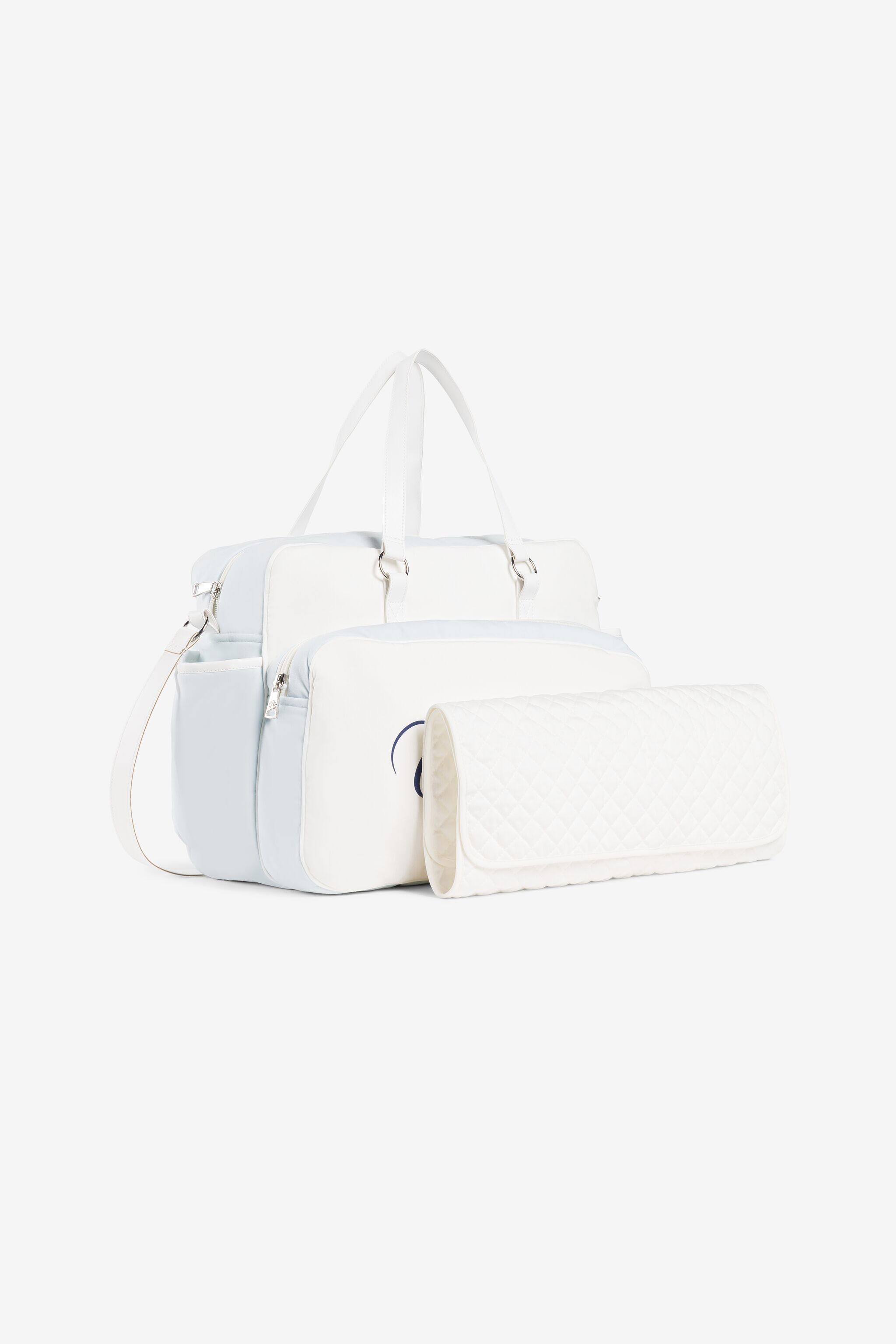 JU Borsa fasciatoio con logo Azzurro PJB007-JD025