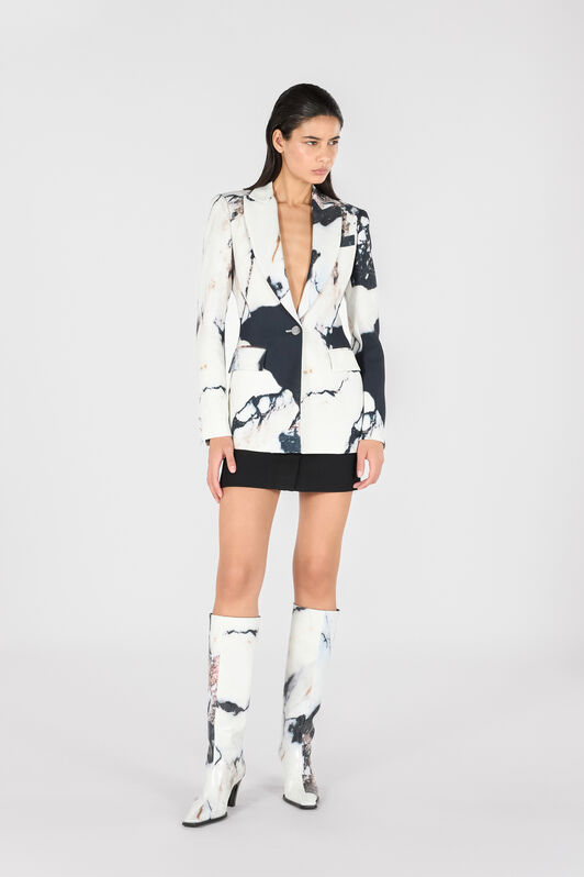 RC Blazer Con Estampado Marble Negro/Blanco TWT401-ORN18