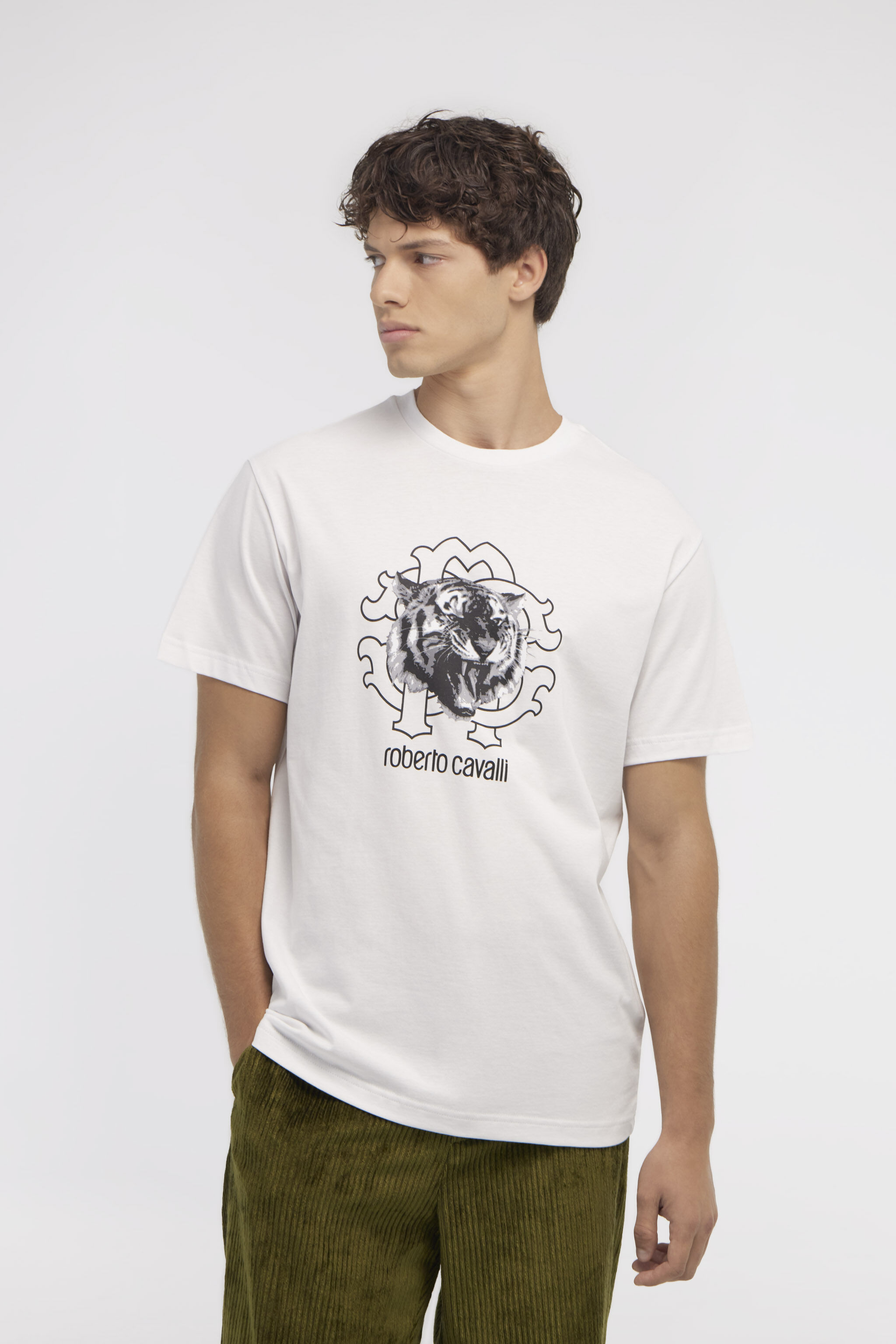 RC T-shirt with Jaguar logo and print White NOT60Q-JD060