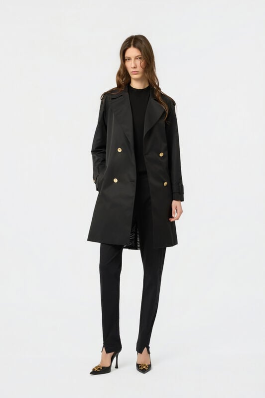 RC Black Trench Coat BLACK SOT50B-FA110