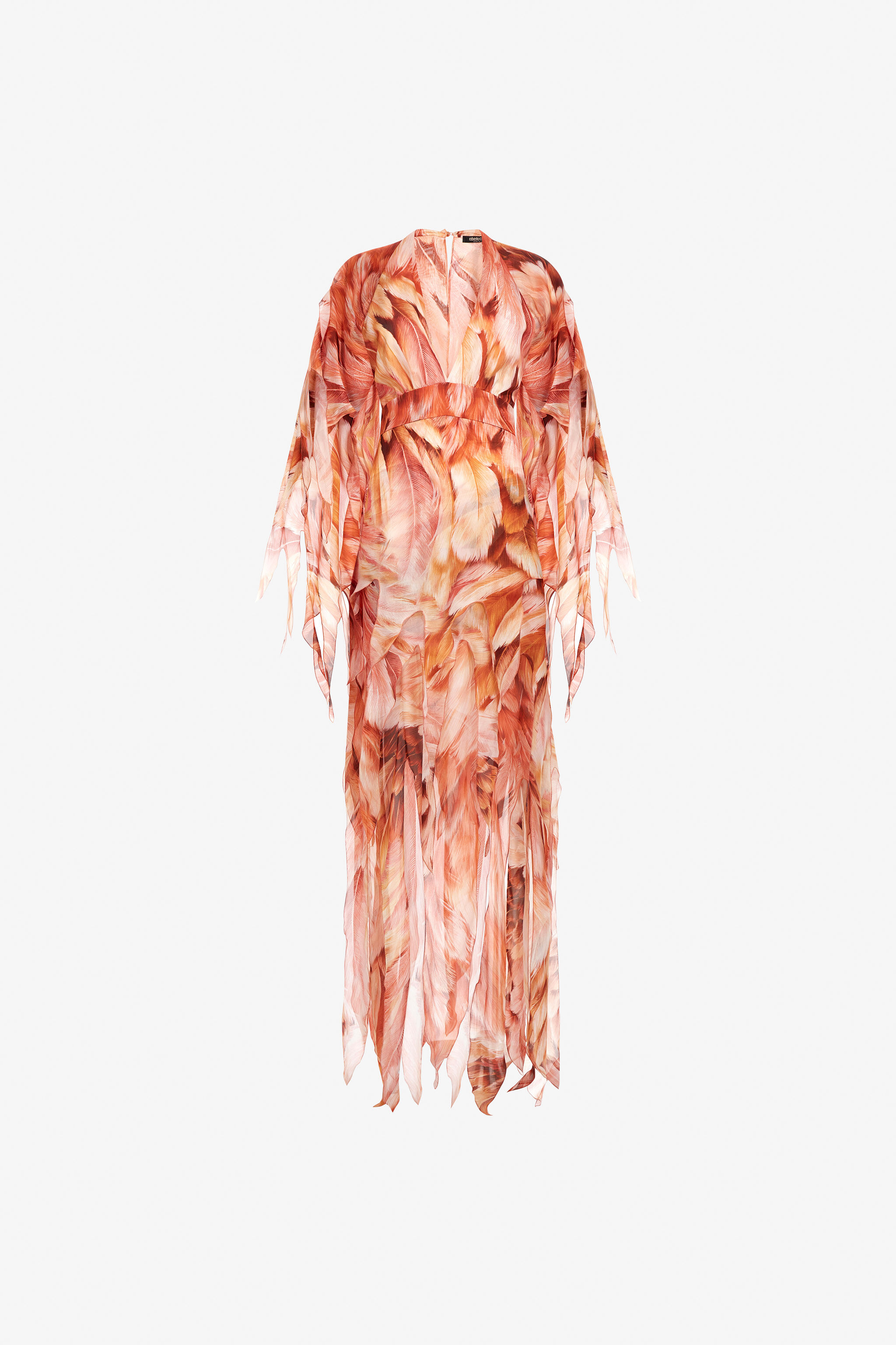RC Plumage print Kaftan Orange SWT109-CTL71