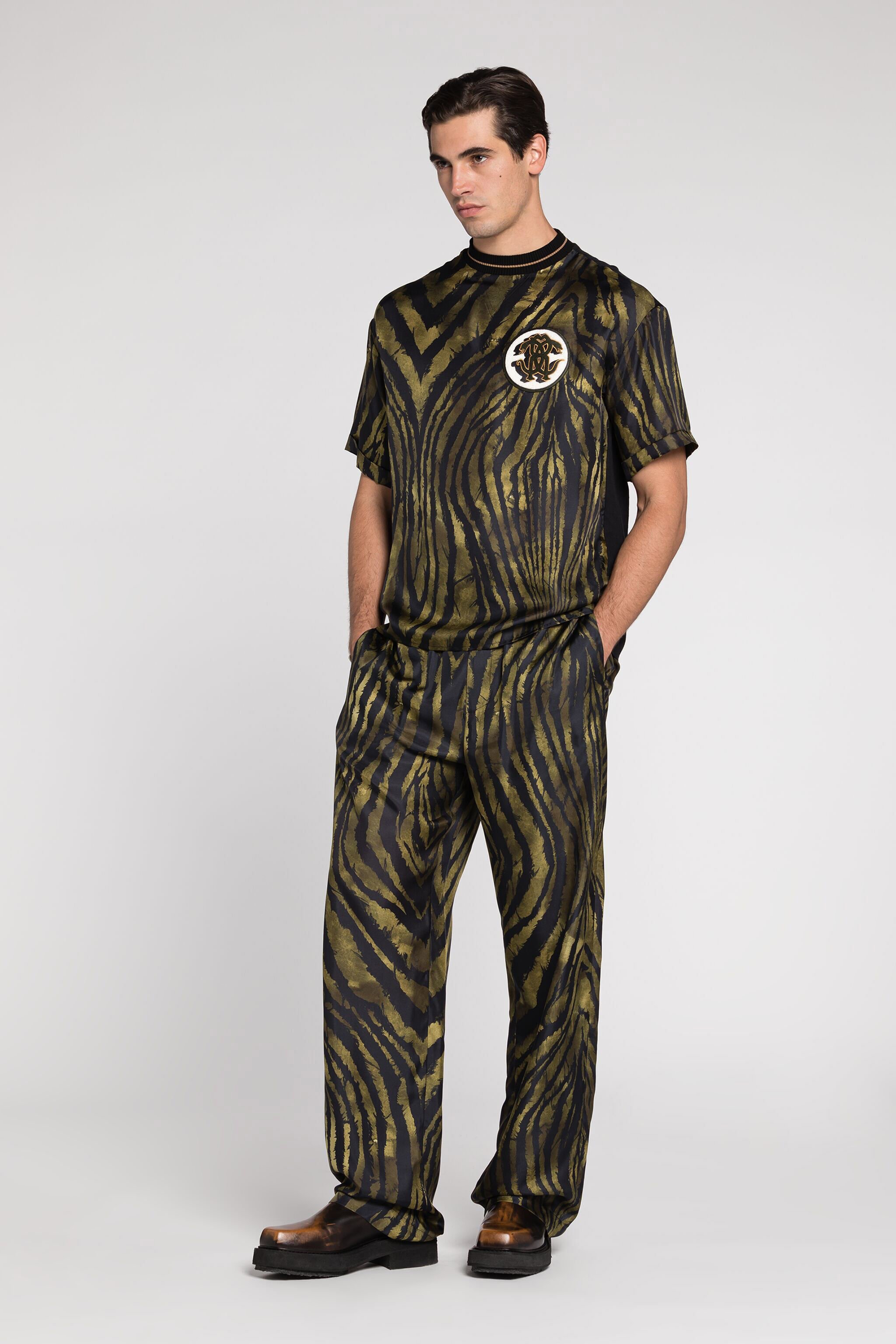 RC Freedom-Print Silk T-Shirt Dark green/Black RRT62R-2N410