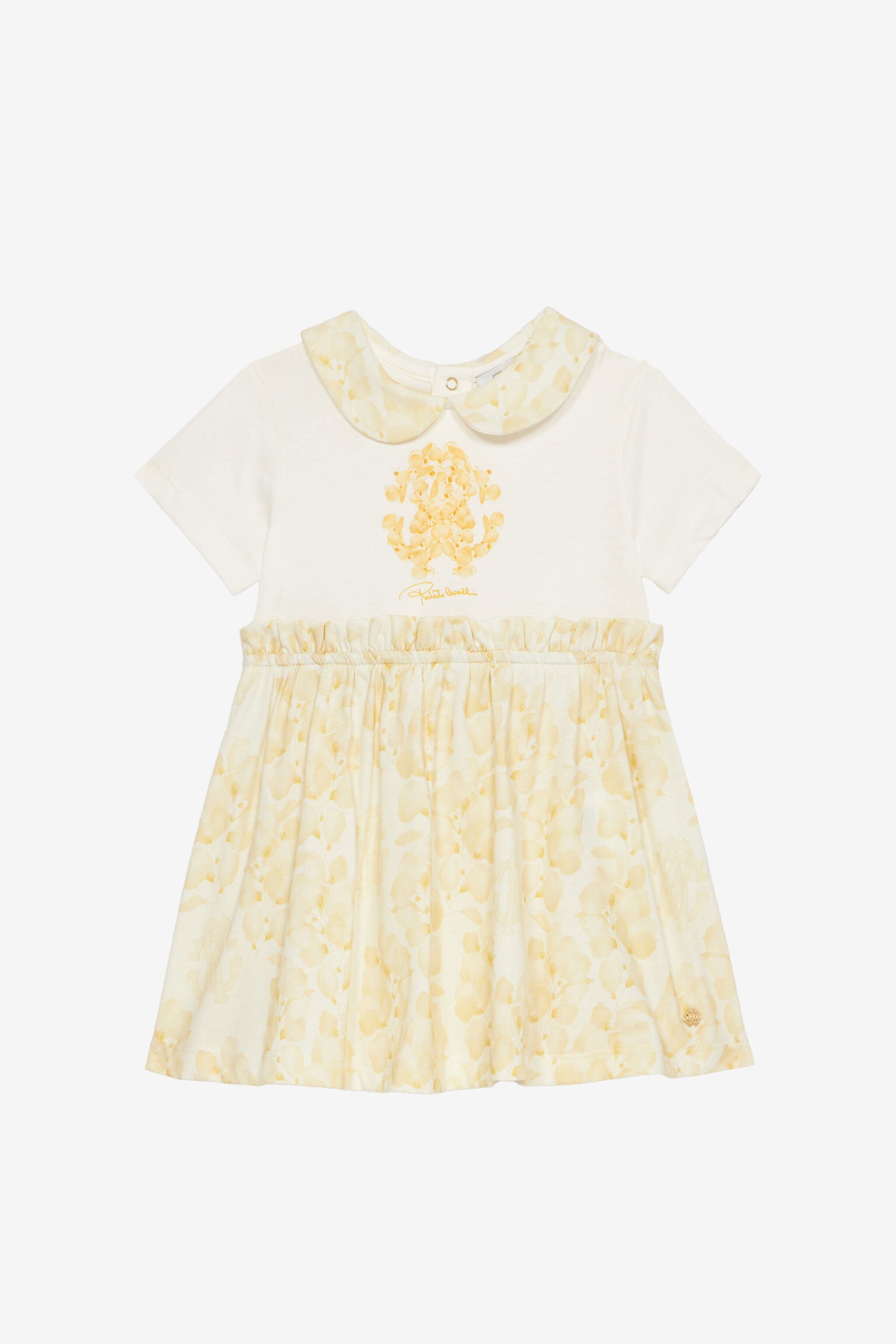 JU Abito Monogram RC E Stampa Floreale Giallo UJT104-JD001