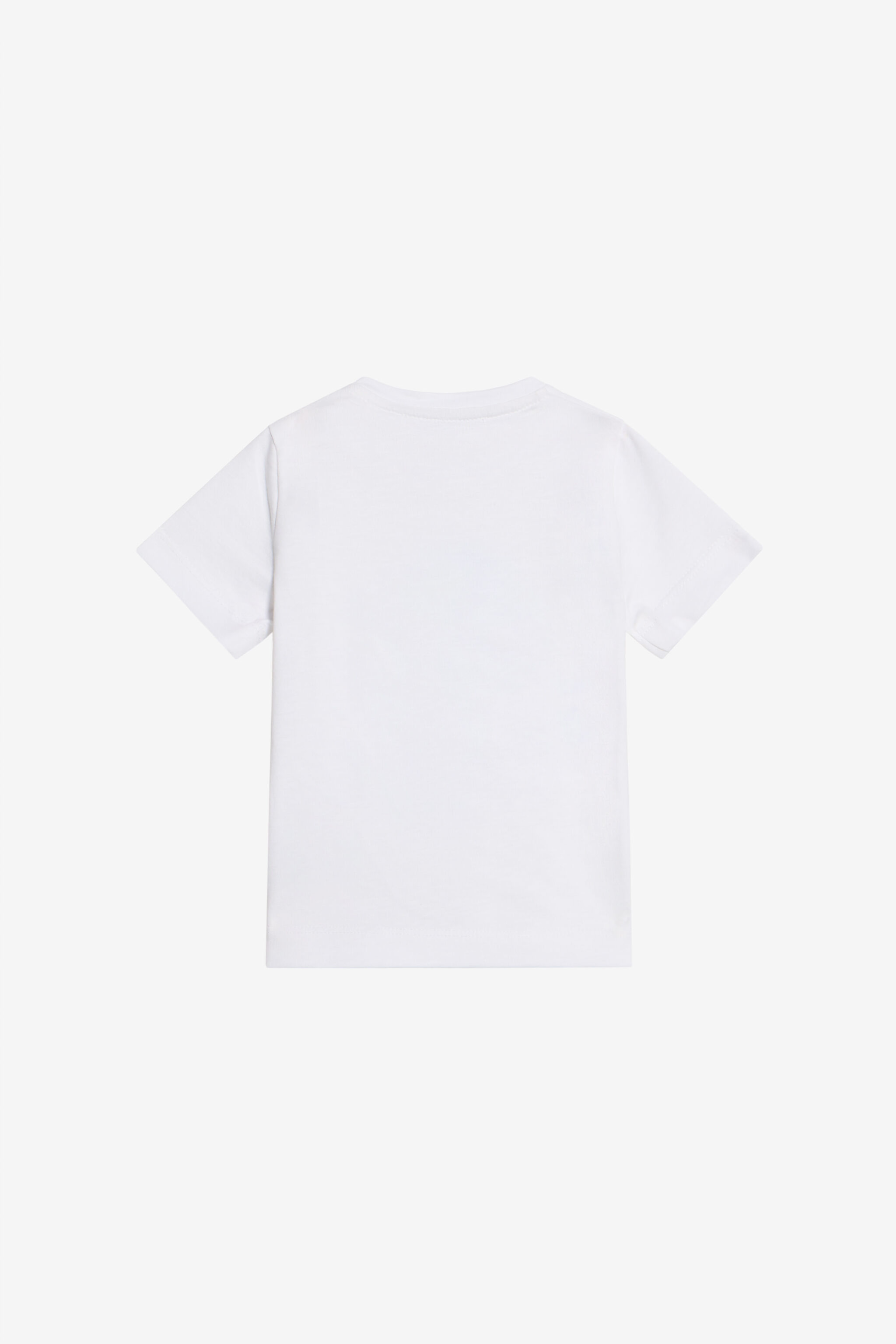 JU Camiseta Blanca De Algodón Con Logo RC MILKY WHITE WJT608-JD001