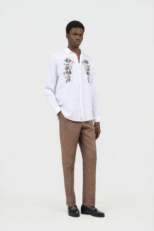 RC White Embroidered Shirt OFF WHITE SOT70K-3HM70
