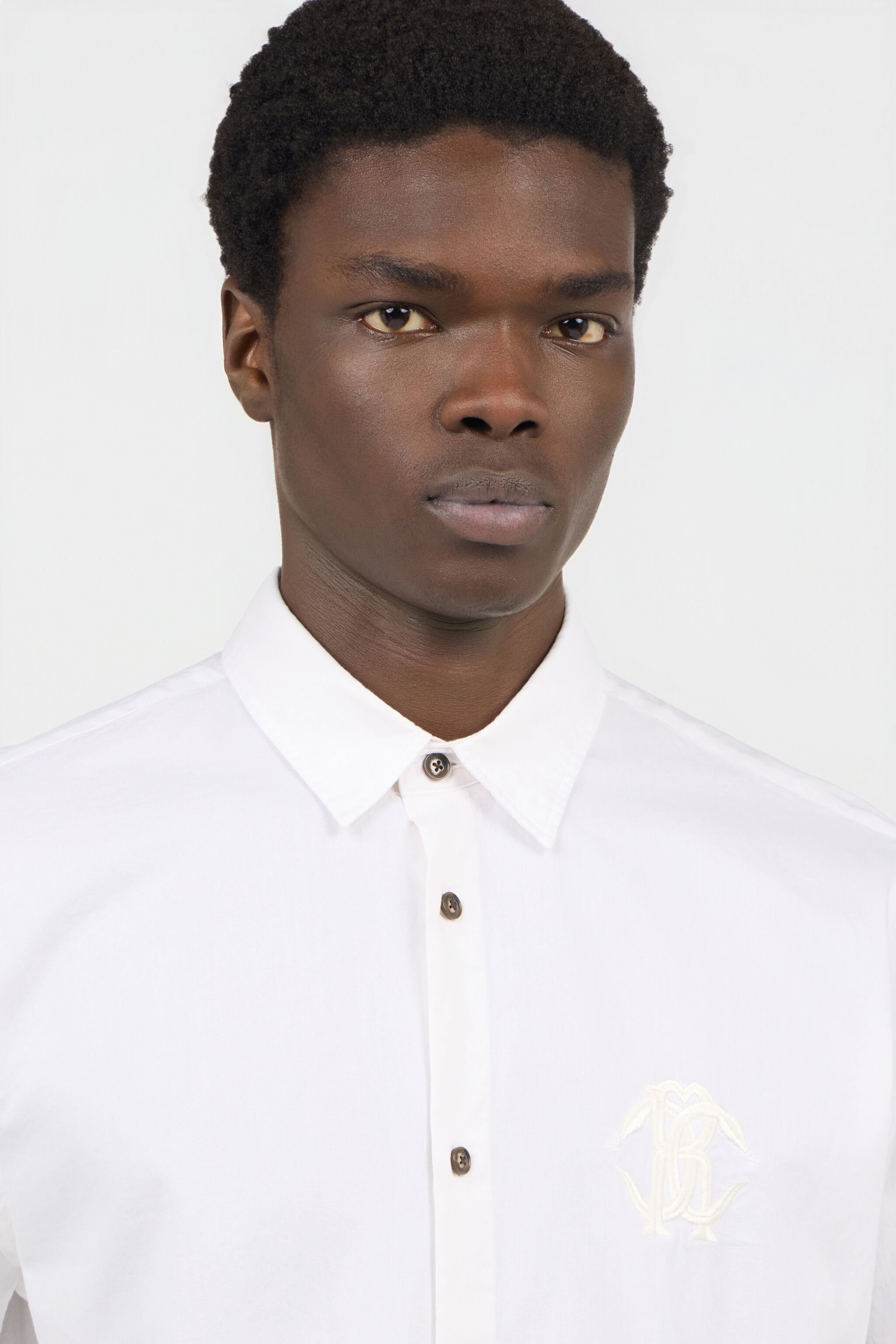 RC Chemise Blanche avec Broderie Monogram RC RC Chemise Blanche avec Broderie Monogram RC WHITE SOT70P-FN006