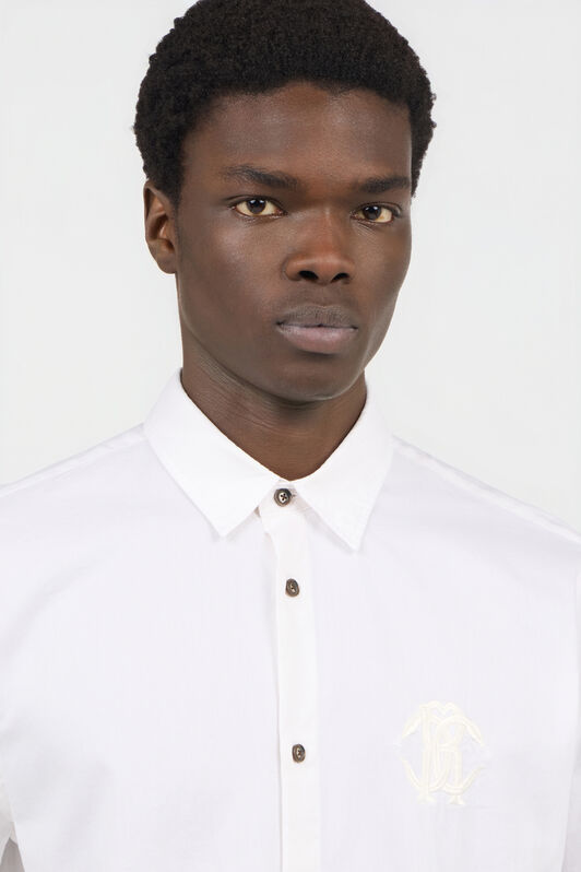 RC Chemise Blanche avec Broderie Monogram RC RC Chemise Blanche avec Broderie Monogram RC WHITE SOT70P-FN006