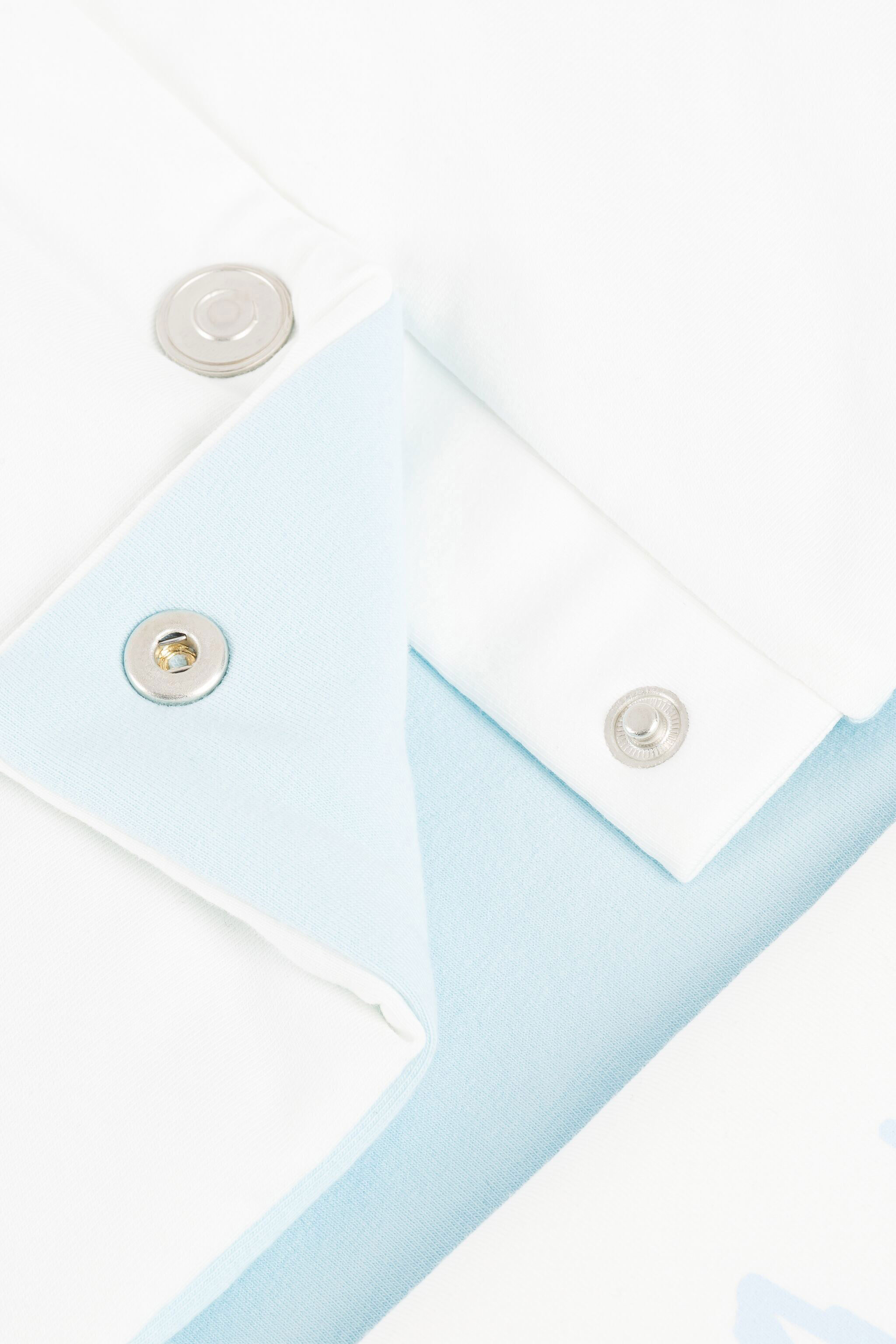 JU Saco para bebé con estampado Seascape y logo MILKY WHITE/BABYBLUE OJT838-ISA2J