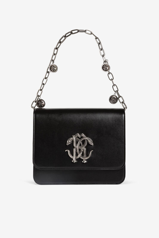 RC Mirror Snake leather shoulder bag Black RKB003-PZ132